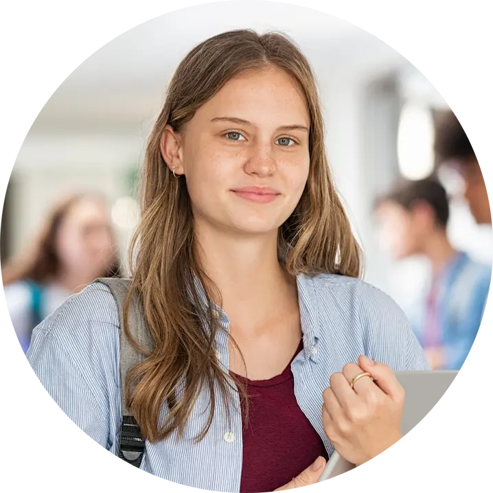 a female college student