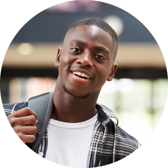 a male college student